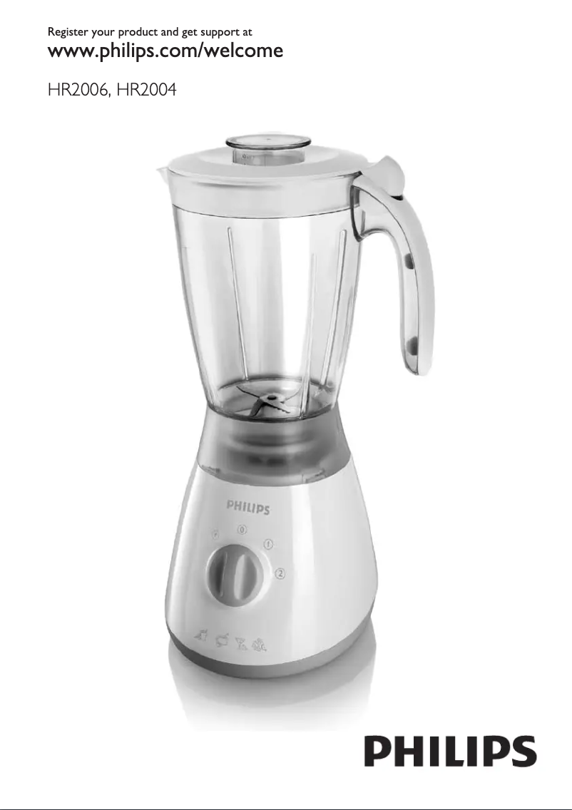 Imagen de la primera página del manual del dispositivo Daily Collection HR2006