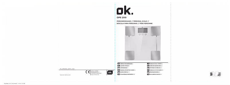 Imagen de la primera página del manual del dispositivo OPS 200