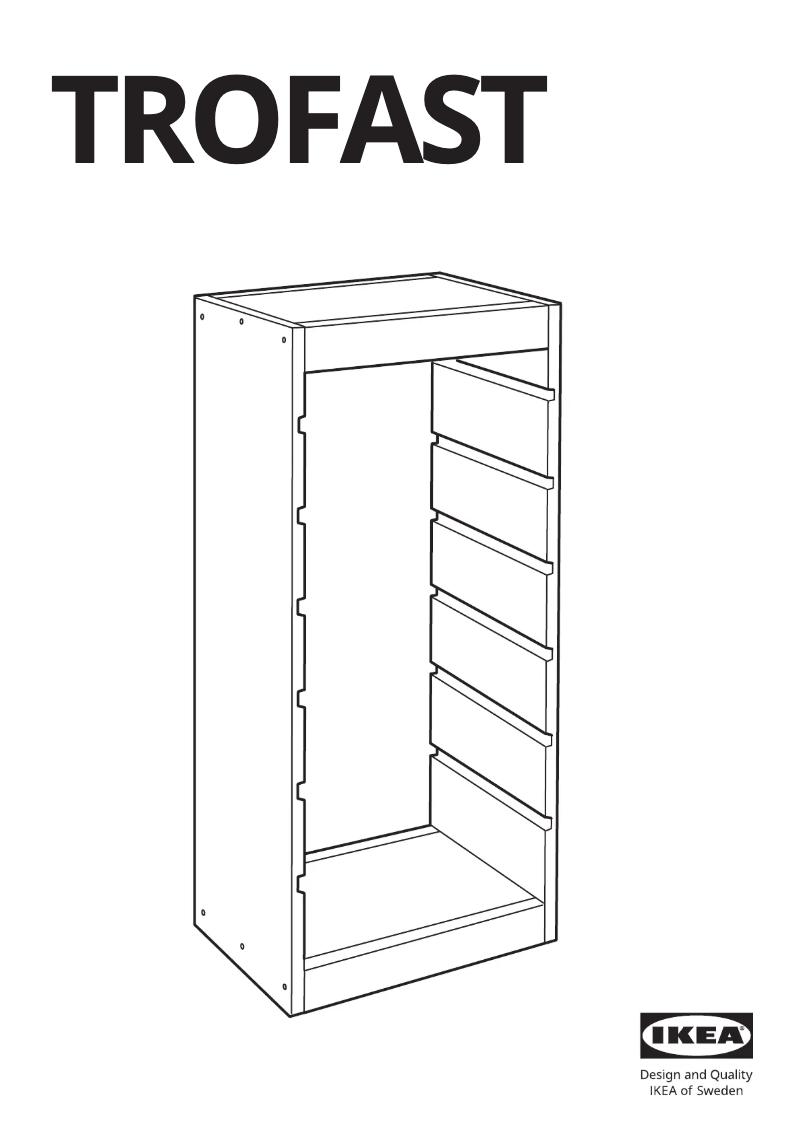Imagen de la primera página del manual del dispositivo TROFAST 803.688.34