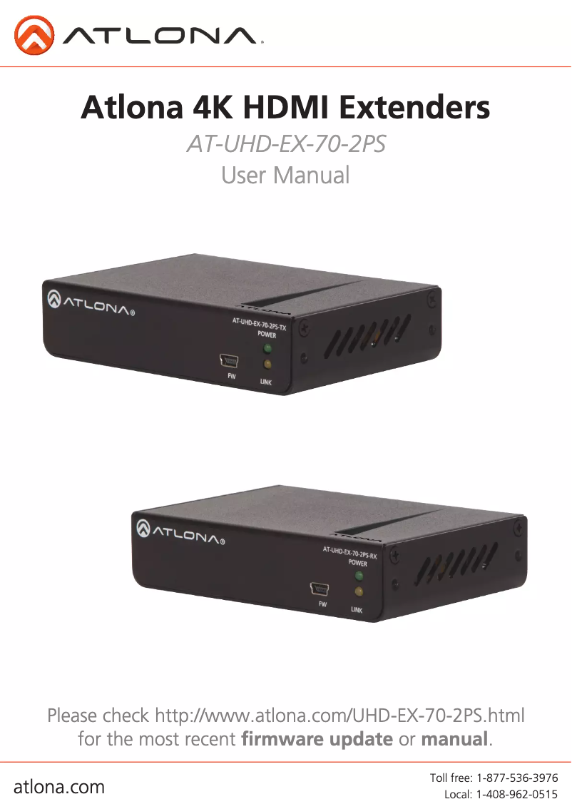 Imagen de la primera página del manual del dispositivo UHD-EX-70-2PS