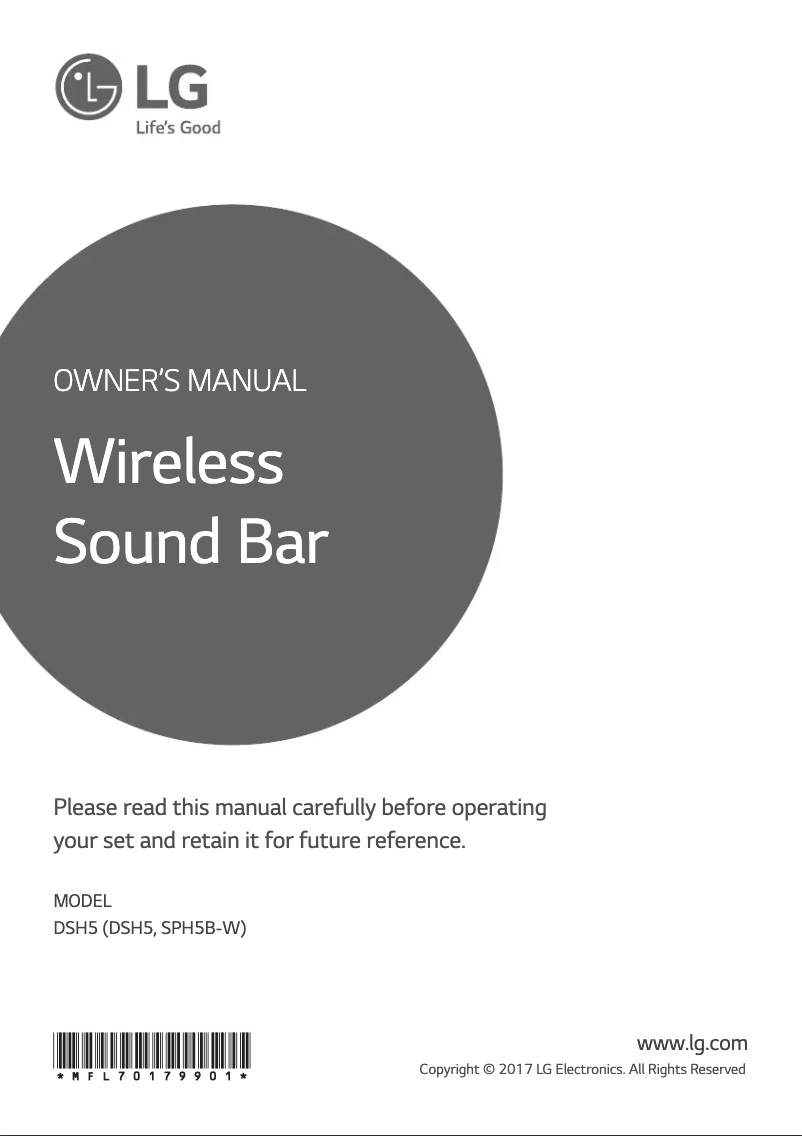 Imagen de la primera página del manual del dispositivo DSH5