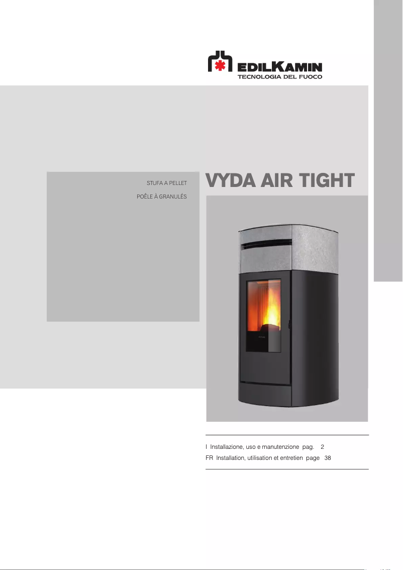 Imagen de la primera página del manual del dispositivo VYDA Air Tight