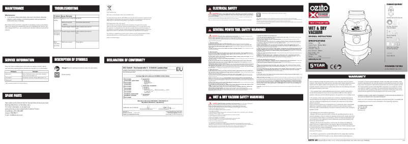 Imagen de la primera página del manual del dispositivo PXVWDK-400U