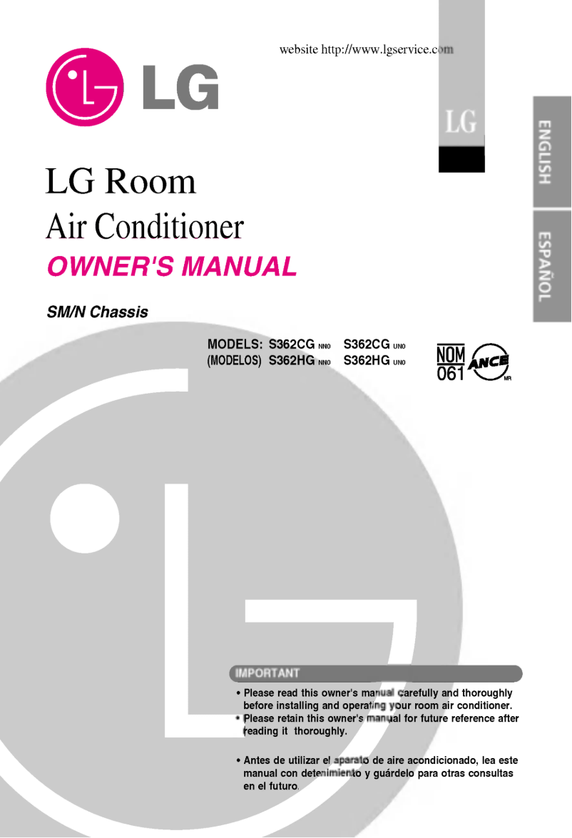 Imagen de la primera página del manual del dispositivo LSNH362NMB0