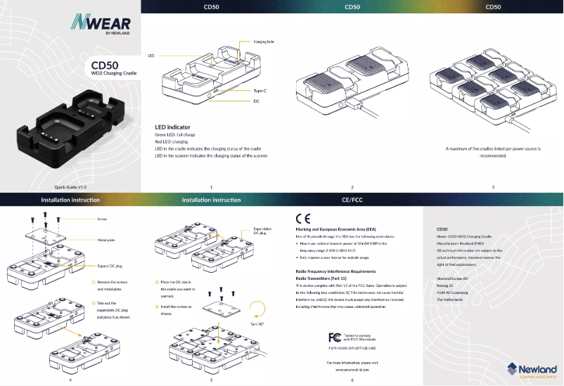 Página nº 1 - Manual de usuario Newland CD50