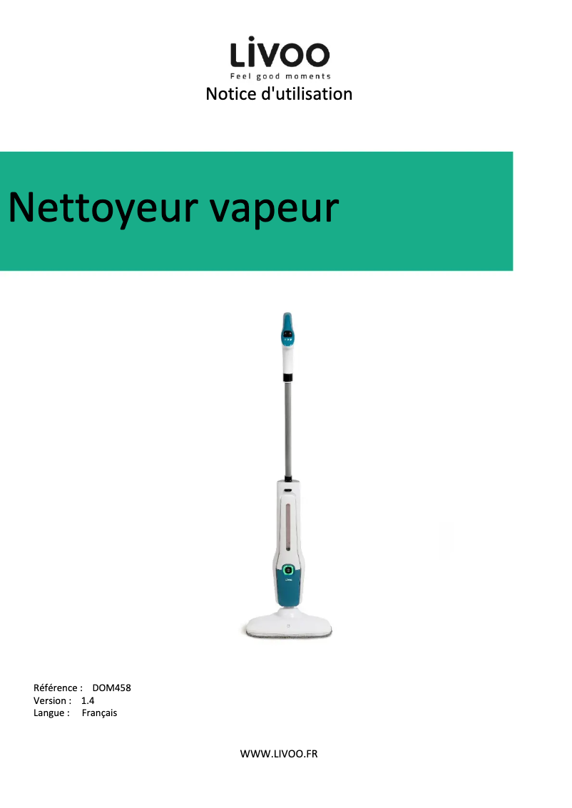 Imagen de la primera página del manual del dispositivo DOM458