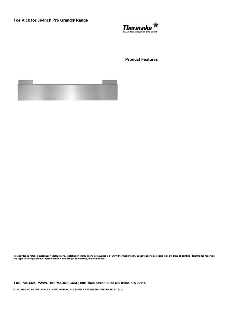 Imagen de la primera página del manual del dispositivo PA36WTKG