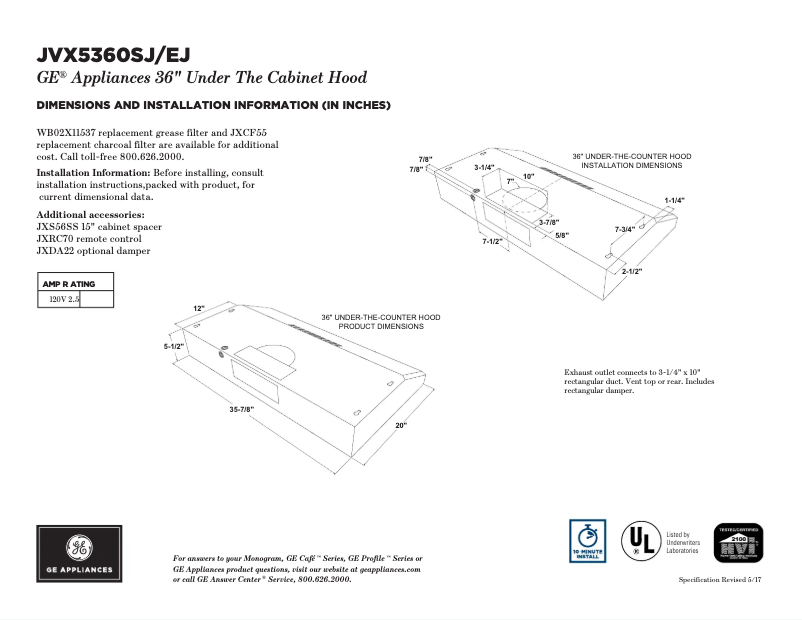 Imagen de la primera página del manual del dispositivo JVX5360EJES