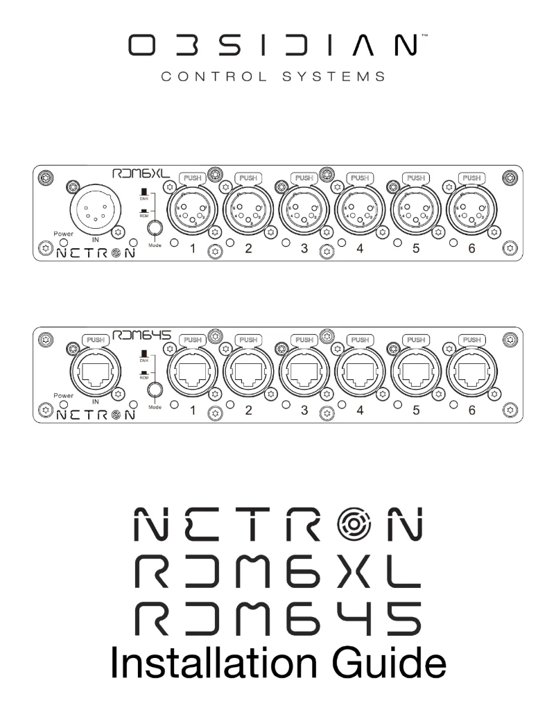 Imagen de la primera página del manual del dispositivo Netron RDM645
