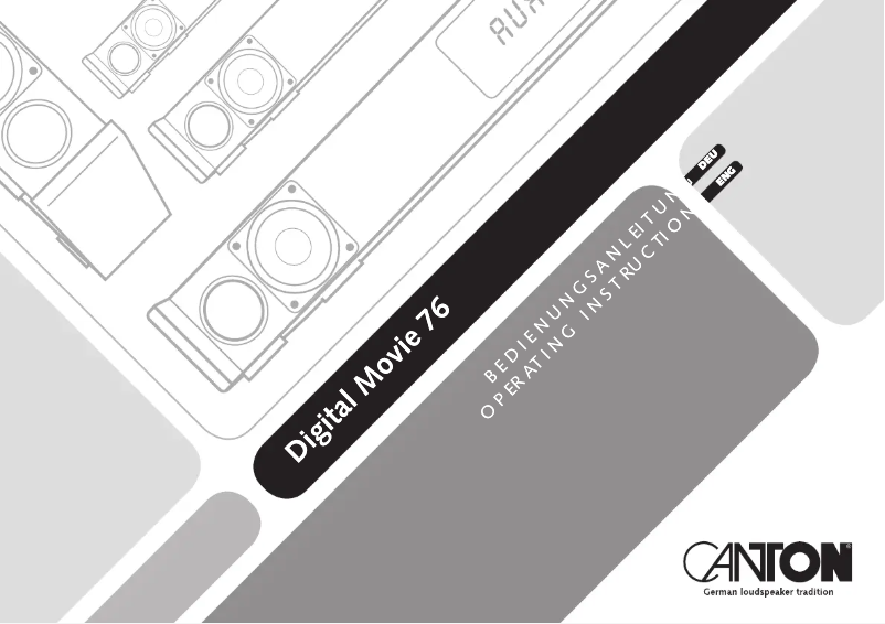 Imagen de la primera página del manual del dispositivo DM 76