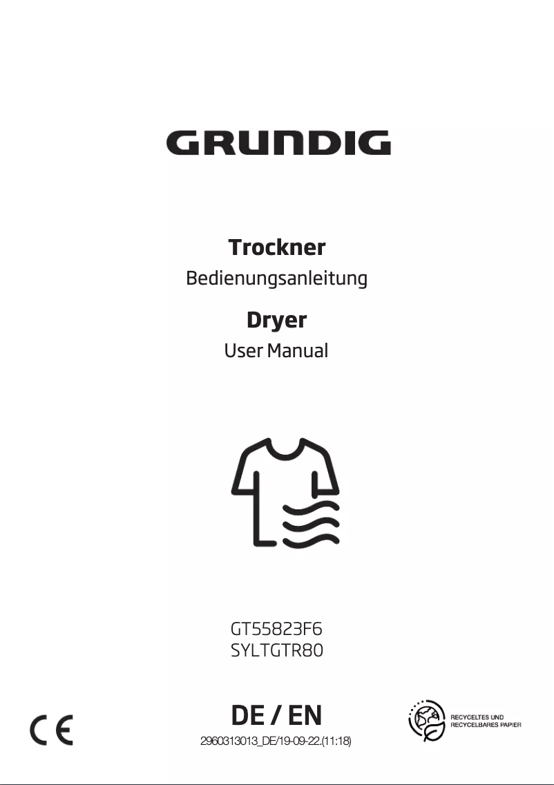 Página 1 del manual Manual de usuario Grundig SYLTGTR80