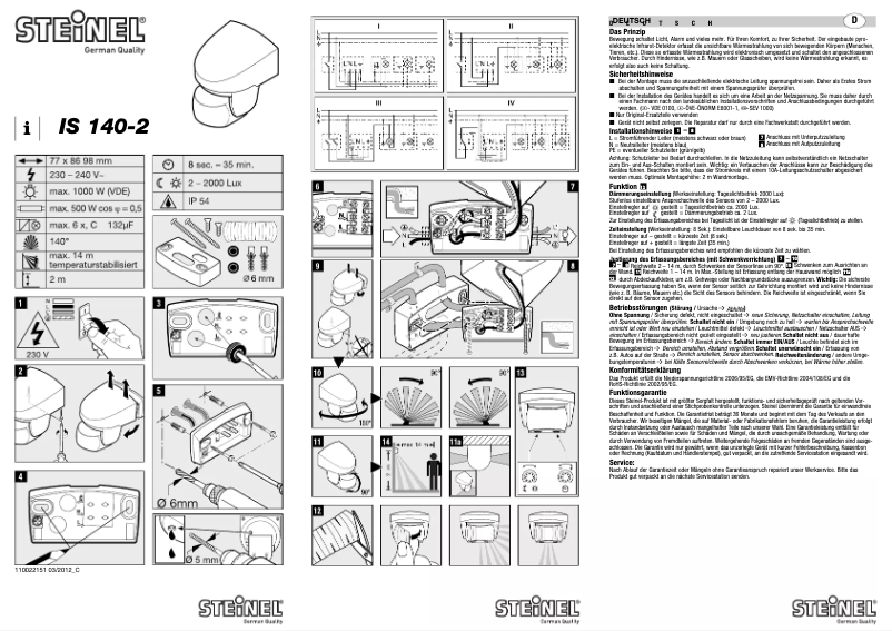 Página 1 del manual Manual de usuario Steinel ST 608810
