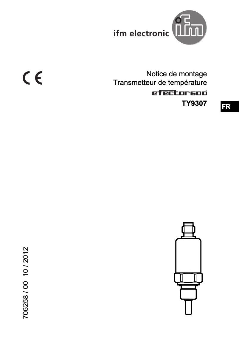 Imagen de la primera página del manual del dispositivo TY9307