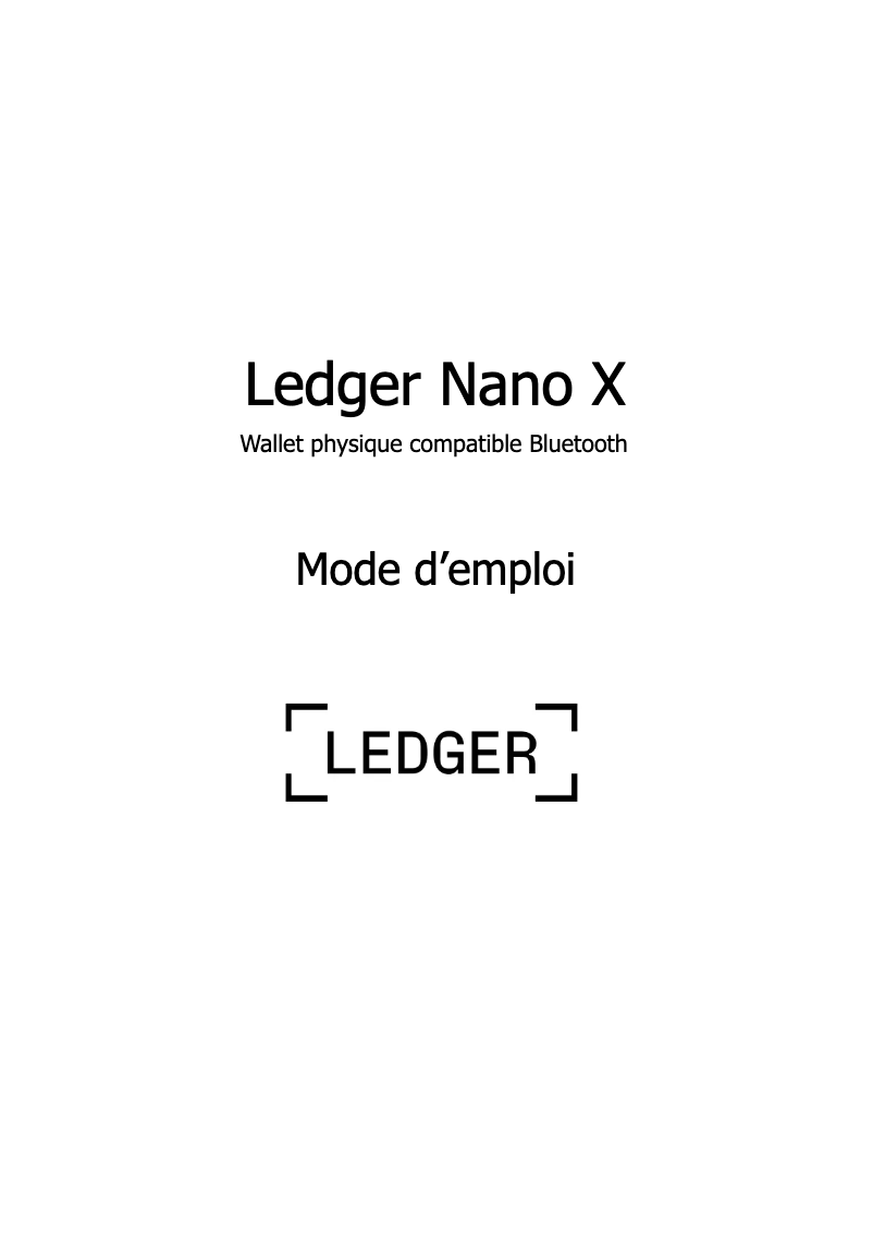 Imagen de la primera página del manual del dispositivo Nano X
