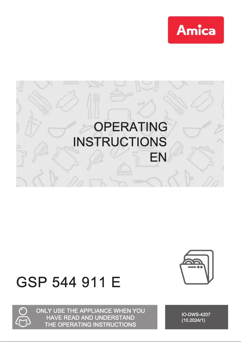 Página nº 1 - Manual de usuario Amica GSP 544 911 E