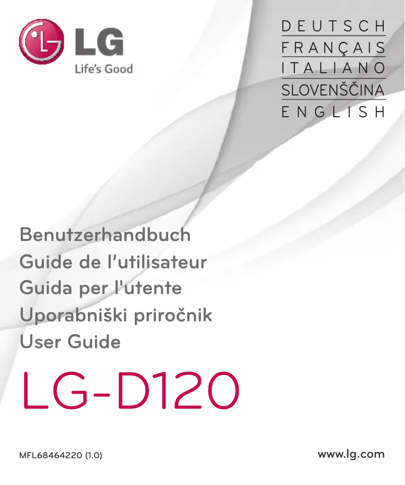 Imagen de la primera página del manual del dispositivo LG-D120