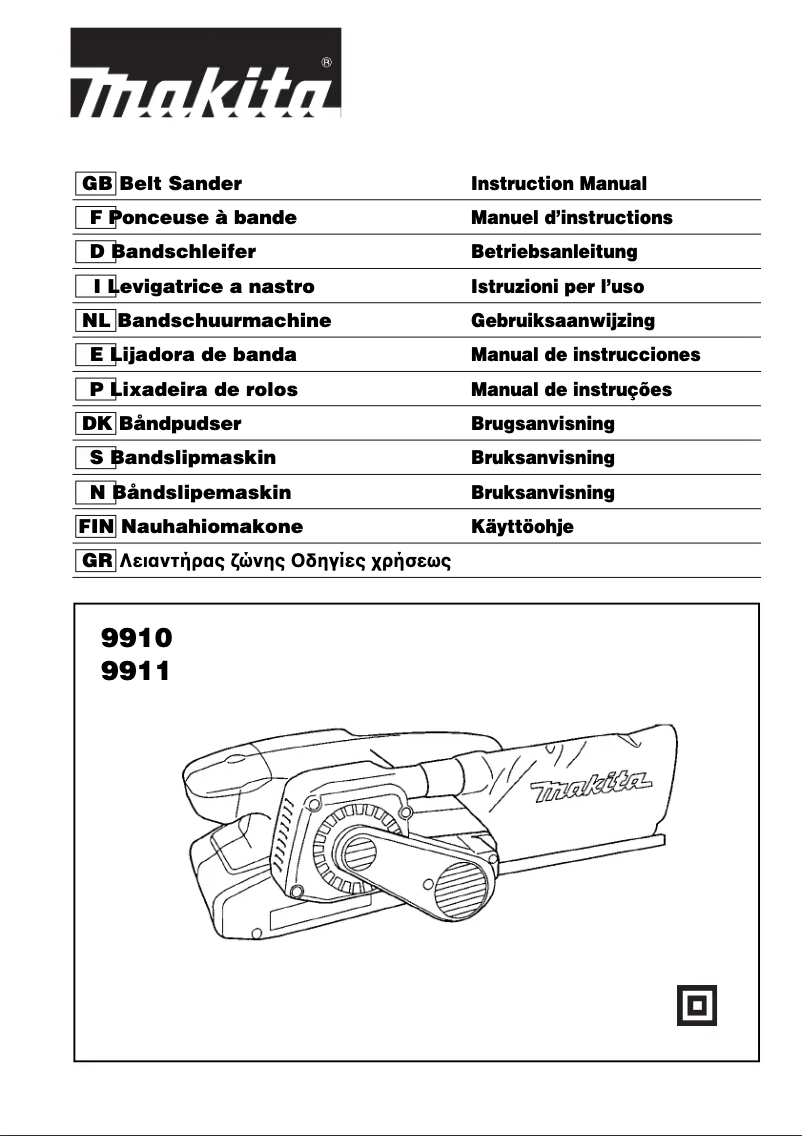 Página 1 del manual Manual de usuario Makita 9911J