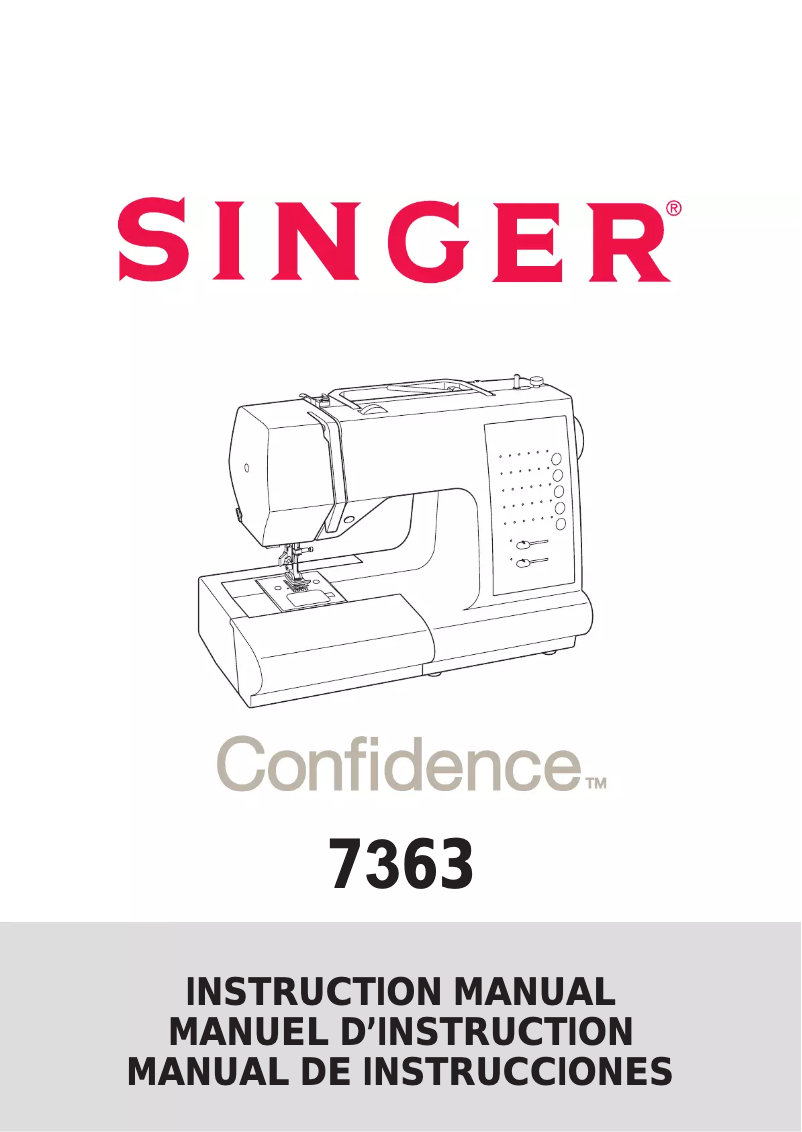 Página 1 del manual Manual de usuario Singer Confidence 7363