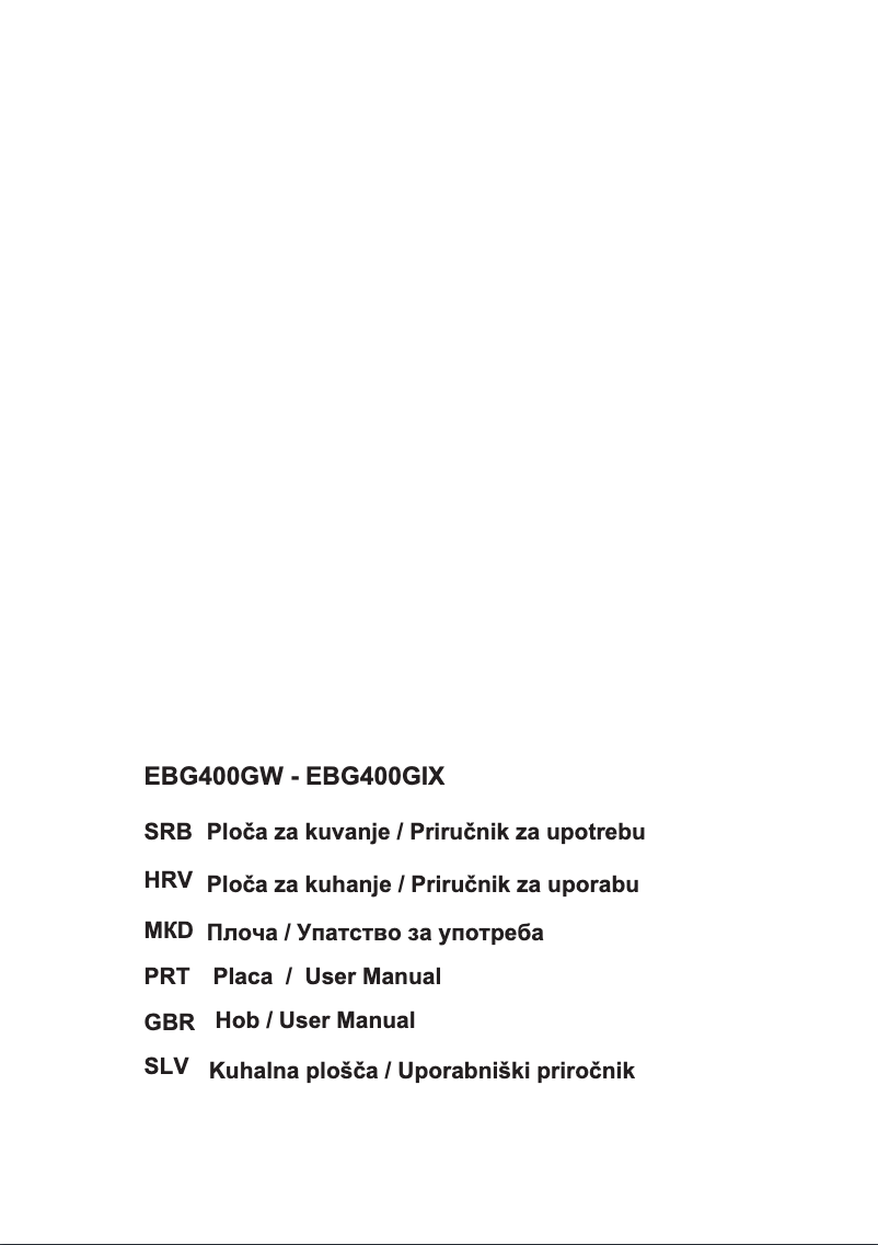 Imagen de la primera página del manual del dispositivo EBG400GIX