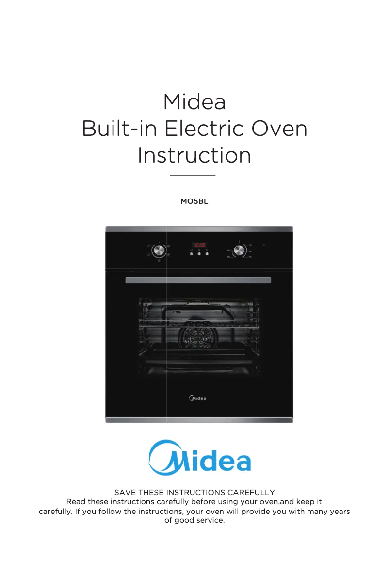 Página 1 del manual Manual de usuario Midea MO5BL