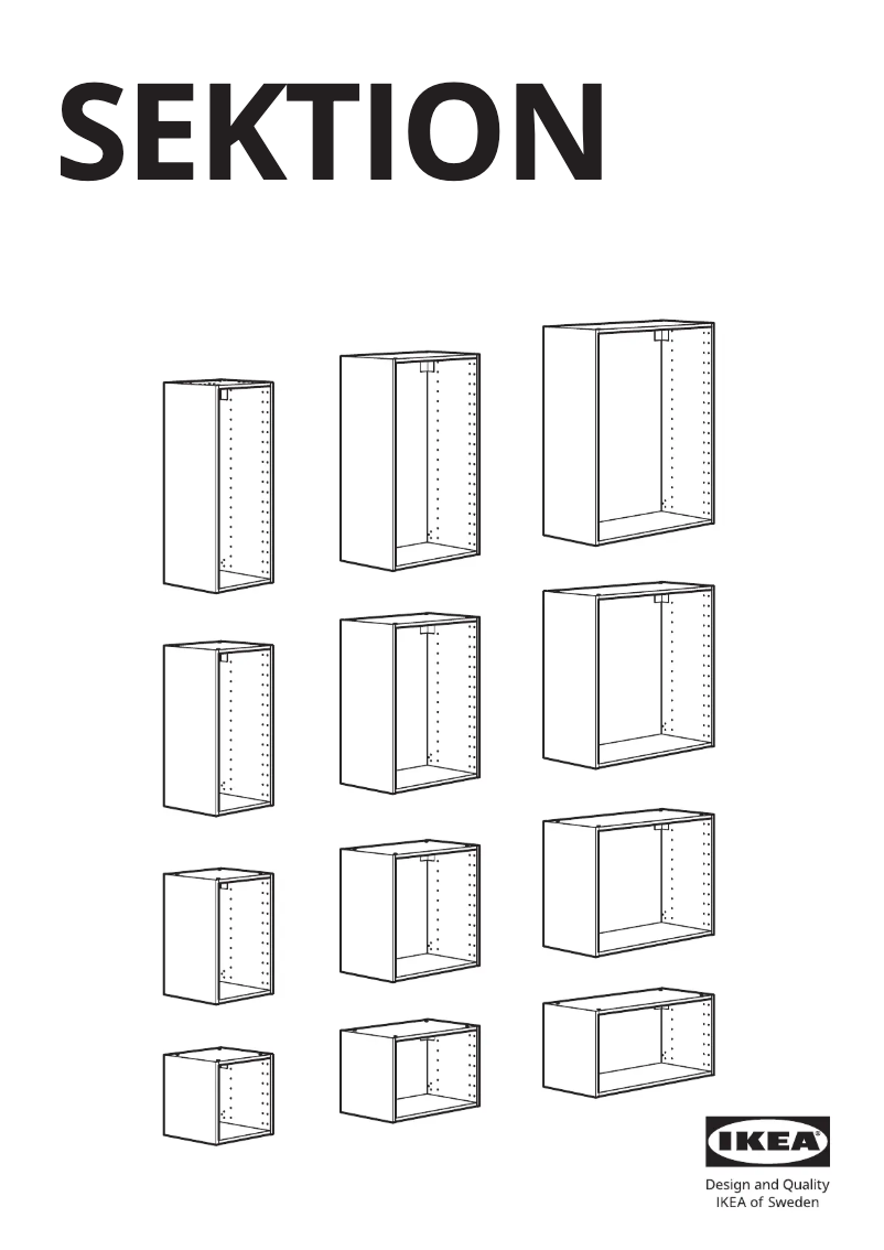 Imagen de la primera página del manual del dispositivo SEKTION 402.654.56