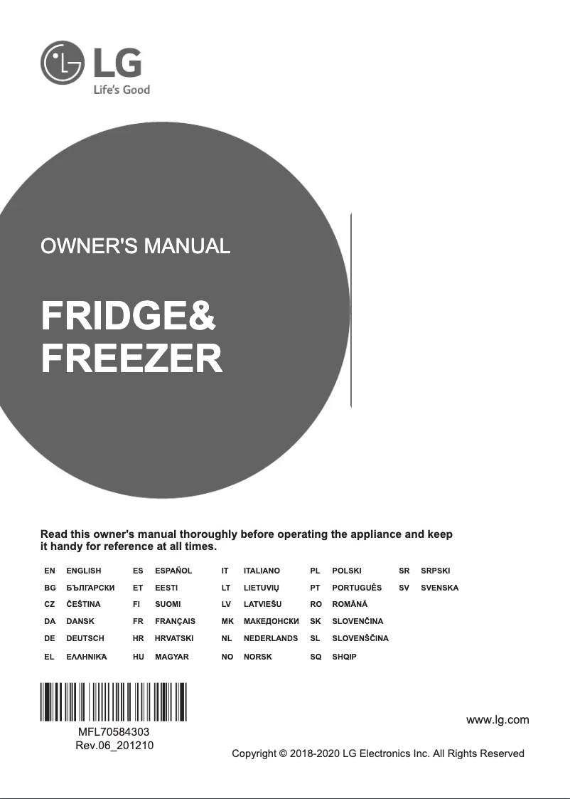 Imagen de la primera página del manual del dispositivo GBB61PZJMN