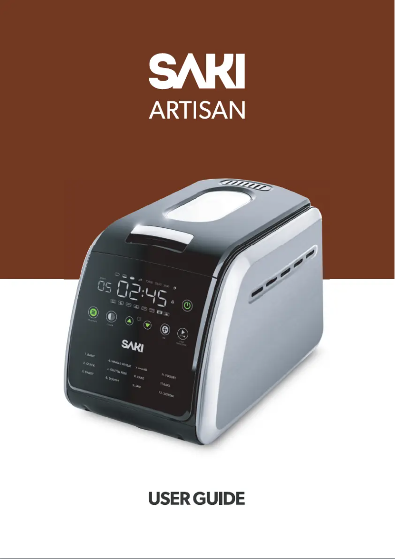 Imagen de la primera página del manual del dispositivo Artisan BMK-001