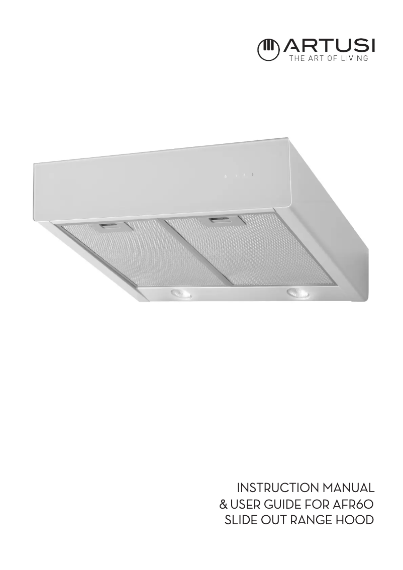 Página 1 del manual Manual de usuario Artusi AFR60W