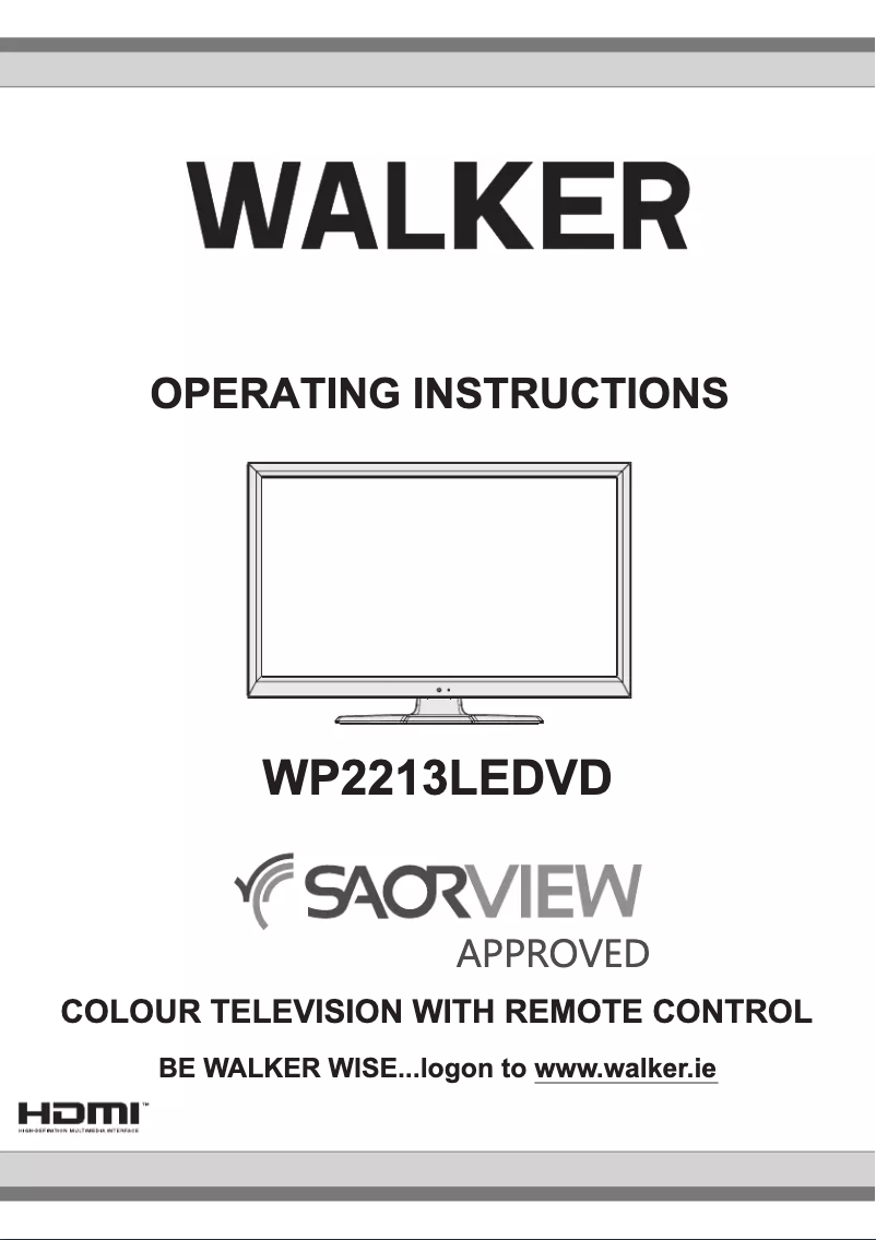 Imagen de la primera página del manual del dispositivo WP2213LEDVD