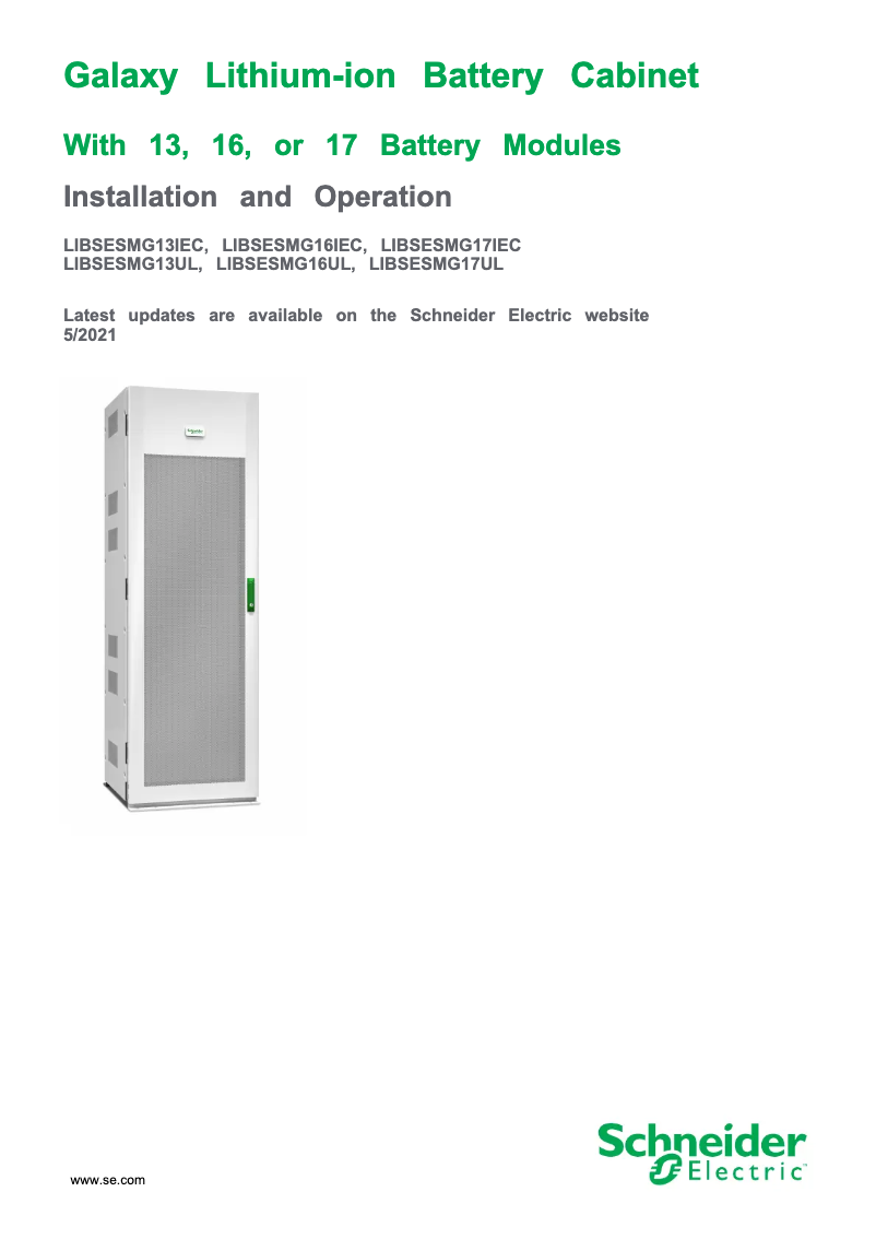 Página nº 1 - Manual de usuario APC LIBSESMG17UL