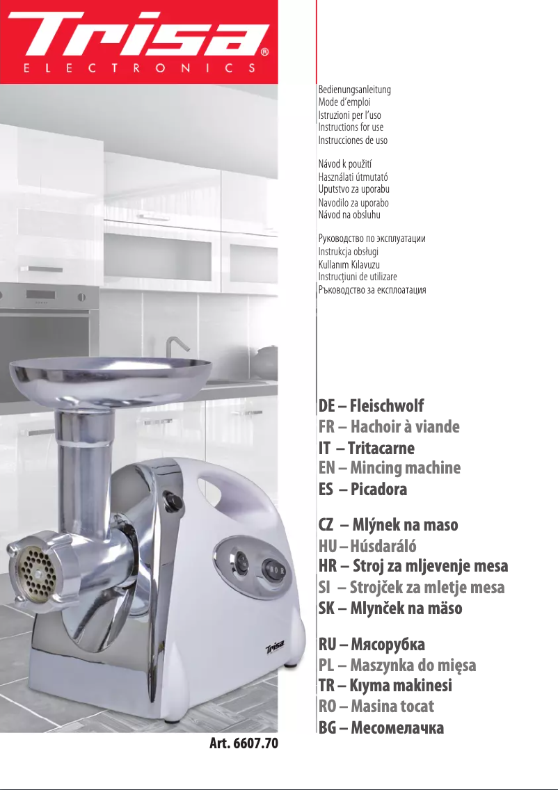 Imagen de la primera página del manual del dispositivo Power Grinder