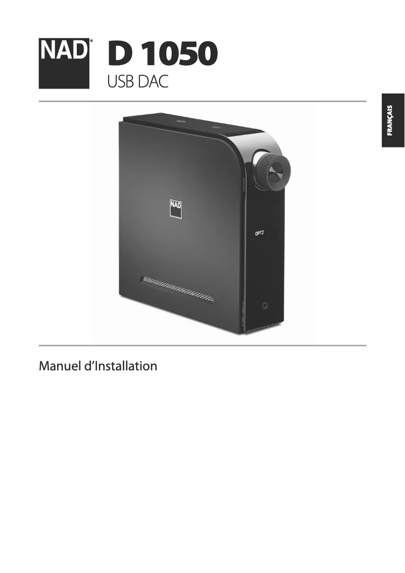 Página 1 del manual Manual de usuario NAD D 1050