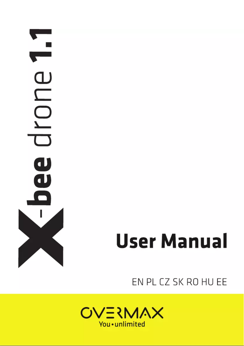 Imagen de la primera página del manual del dispositivo X-bee drone 1.1