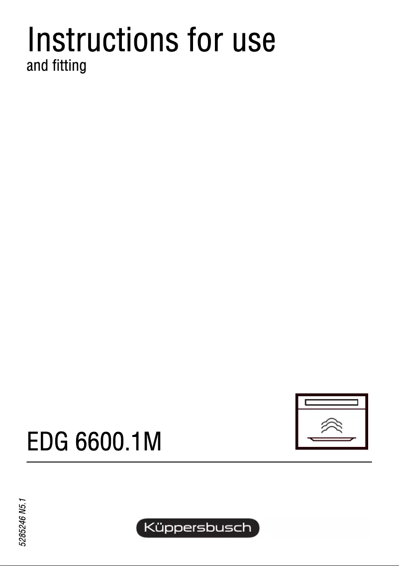 Imagen de la primera página del manual del dispositivo EDG 6600.1 M