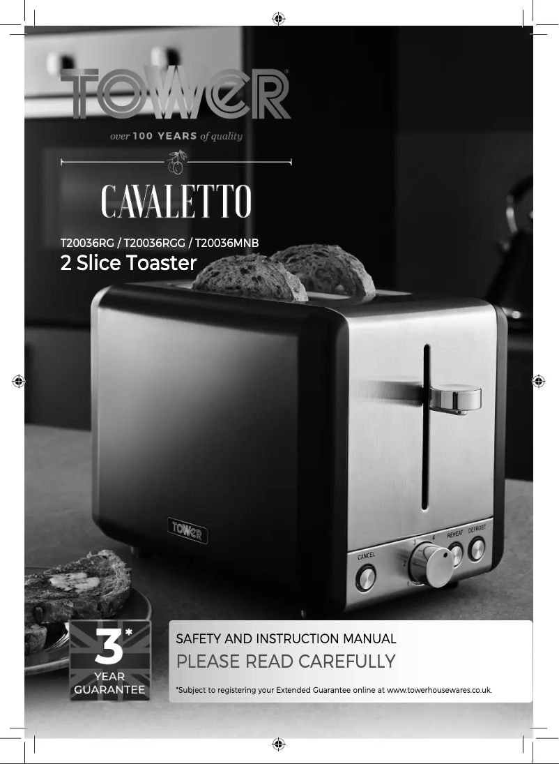 Página 1 del manual Manual de usuario Tower Cavaletto T20036