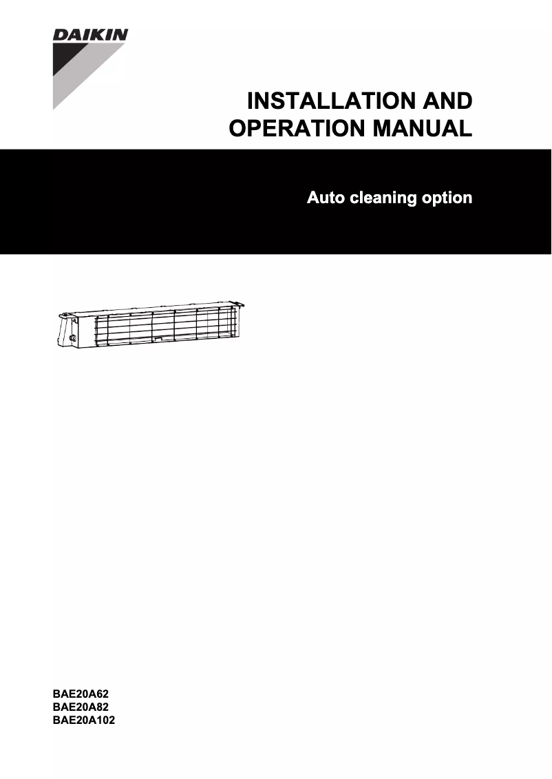 Imagen de la primera página del manual del dispositivo BAE20A82
