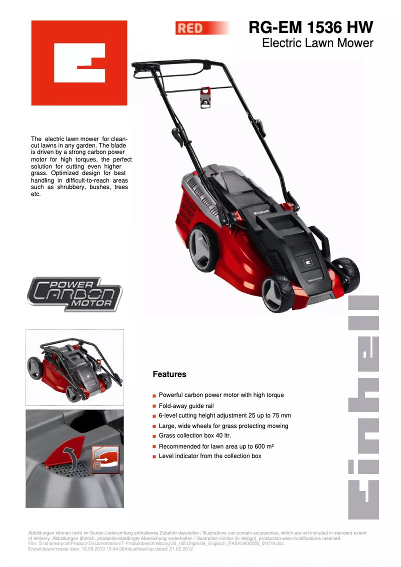 Imagen de la primera página del manual del dispositivo RG-EM 1536 HW