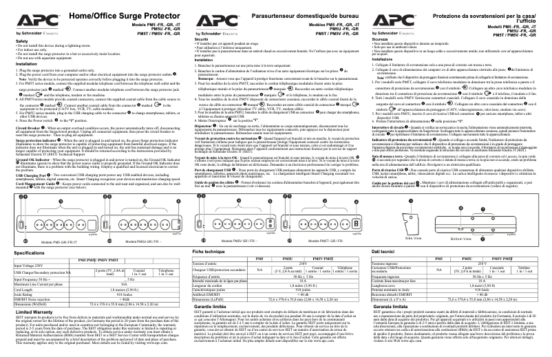 Página 1 del manual Manual de usuario APC SurgeArrest Essential
