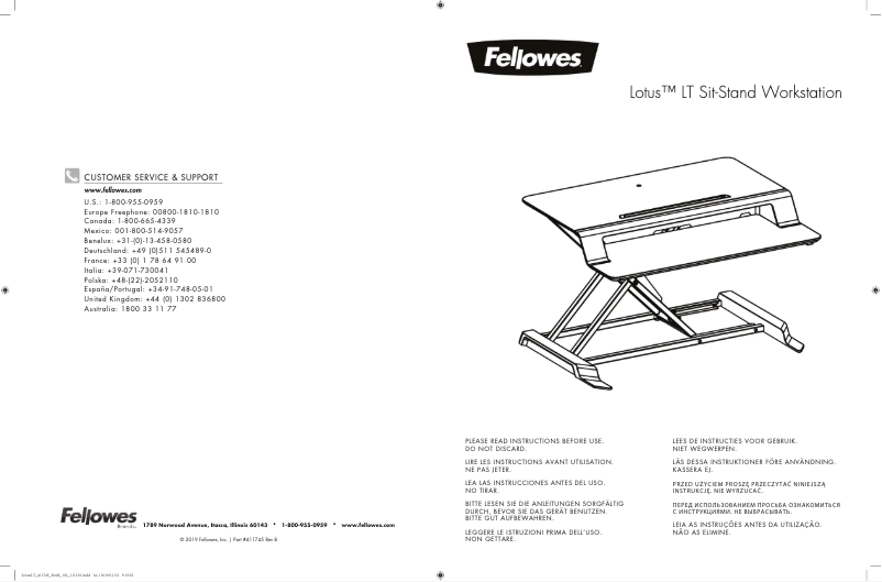 Página nº 1 - Manual de usuario Fellowes Lotus LT