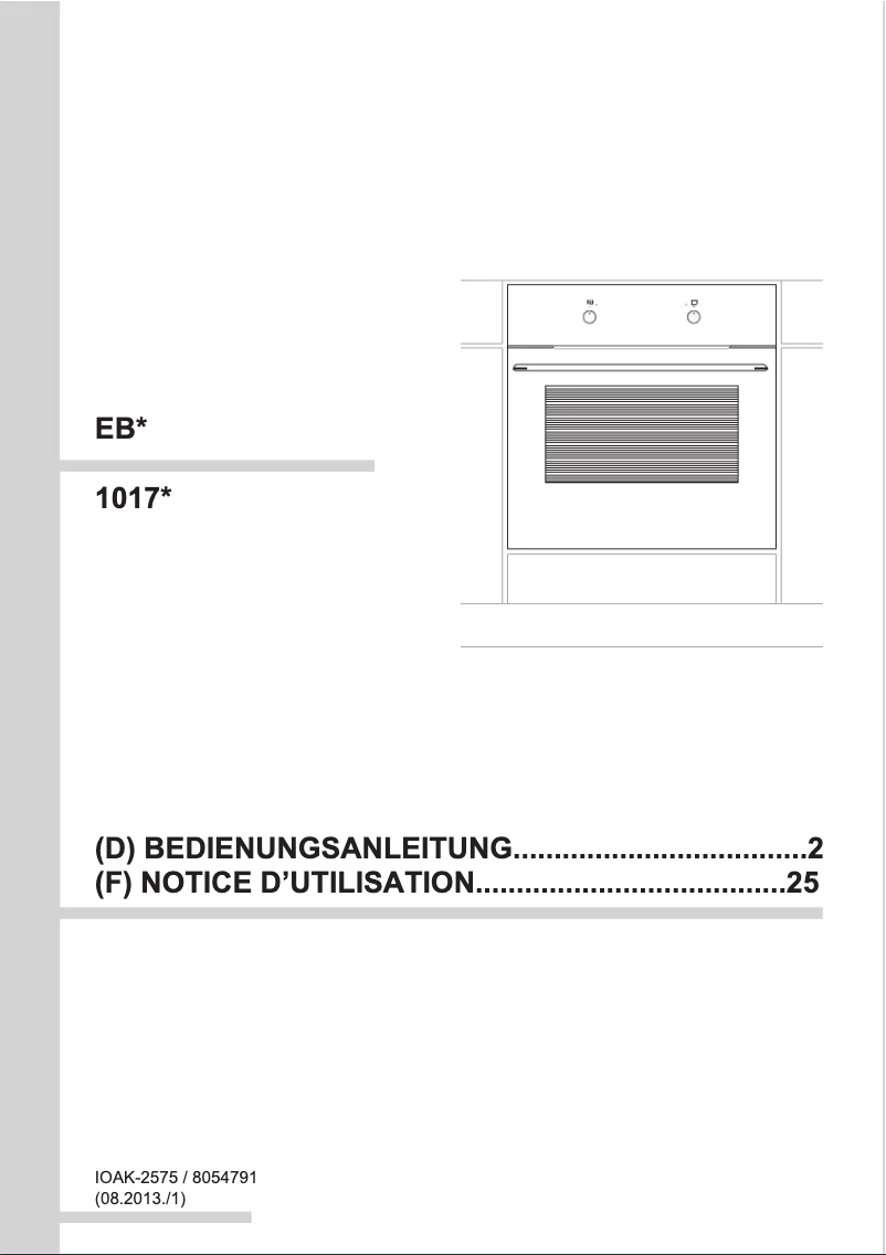 Imagen de la primera página del manual del dispositivo EB 13515 S
