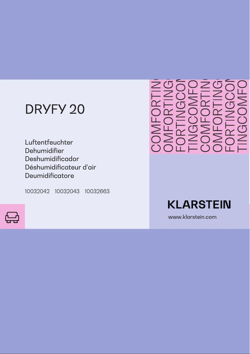 Página 1 del manual Manual de usuario Klarstein DryFy 20