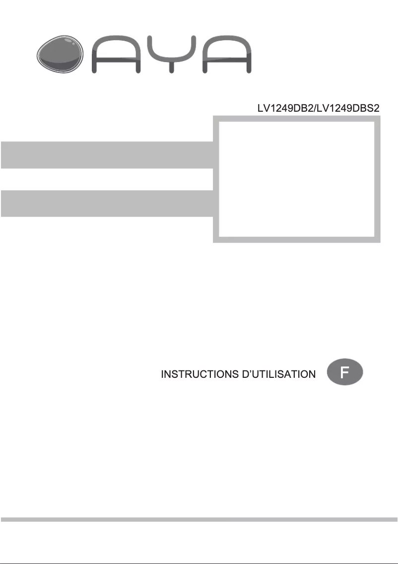 Página 1 del manual Manual de usuario AYA LV1249DBS2