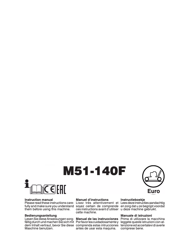 Página 1 del manual Manual de usuario McCulloch M51-140F