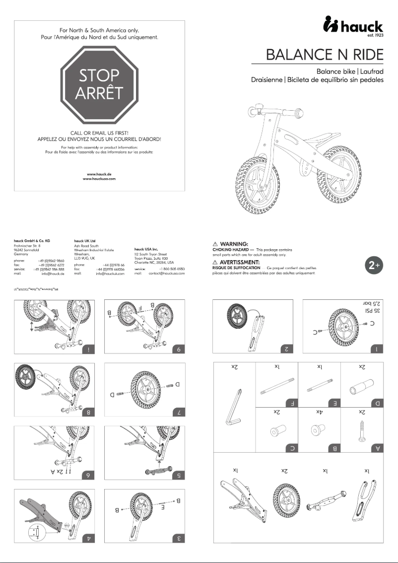 Página 1 del manual Manual de usuario Hauck Balance N Ride