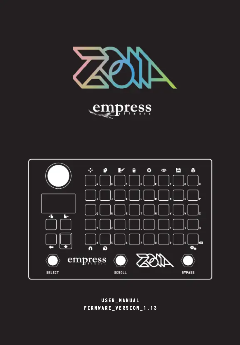 Página nº 1 - Manual de usuario Empress Effects Zoia Euroburo