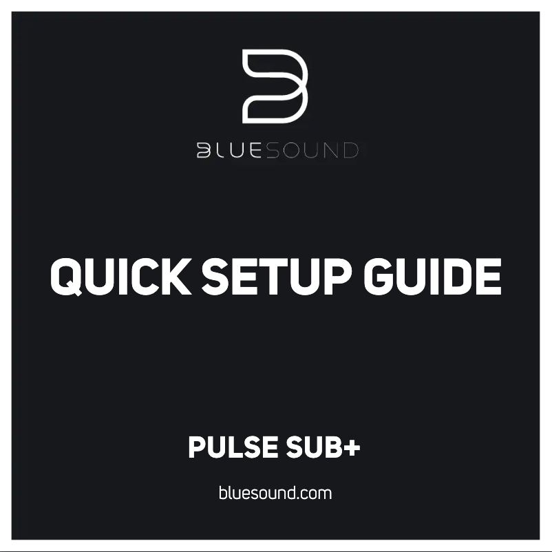 Imagen de la primera página del manual del dispositivo Pulse Sub+