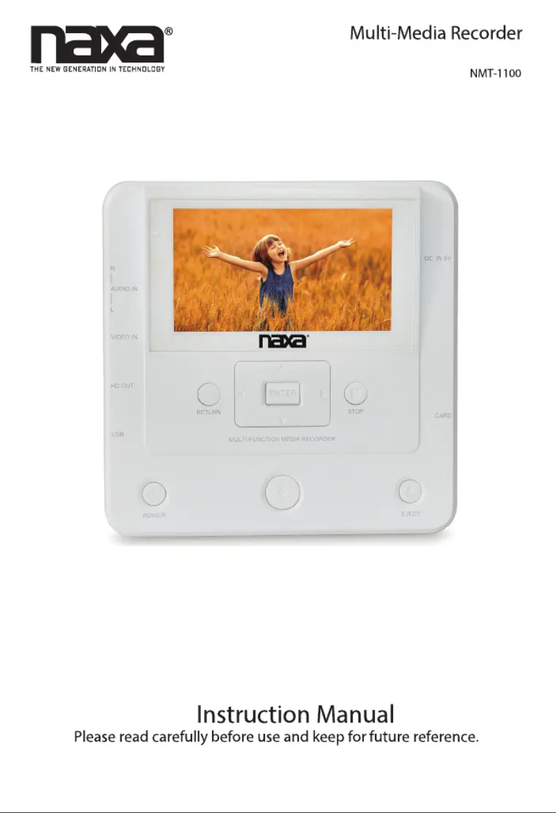 Página 1 del manual Manual de usuario Naxa NMT-1100