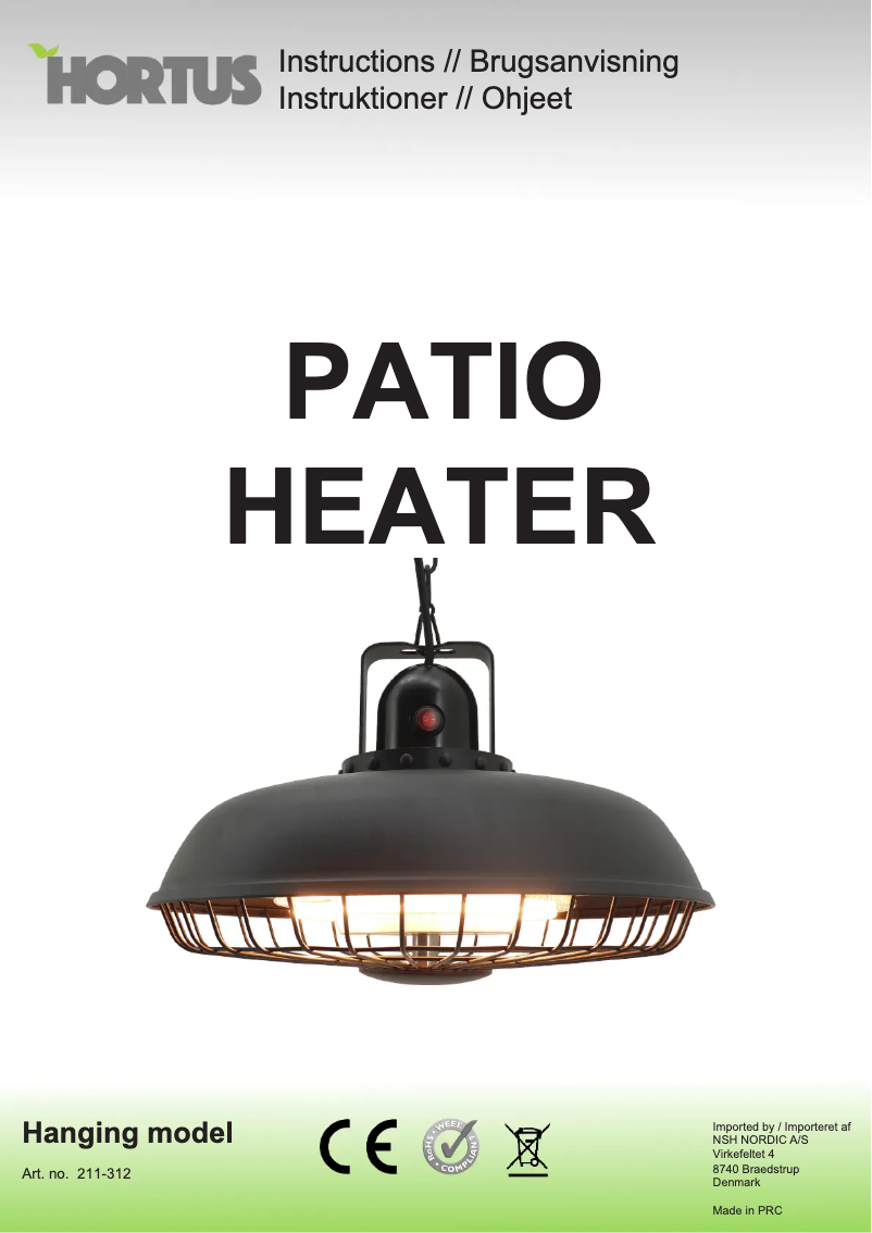 Imagen de la primera página del manual del dispositivo 211-312