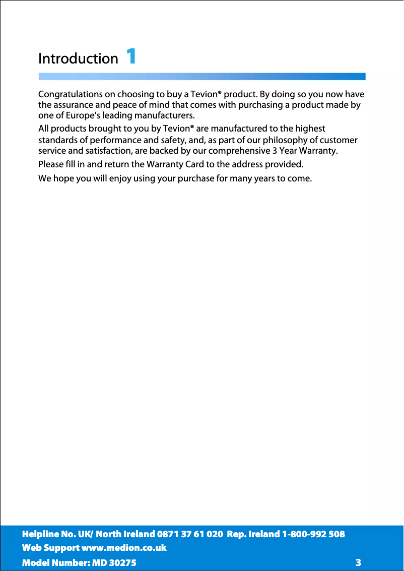 Página nº 1 - Manual de usuario Medion LIFE P13001 (MD 30275)