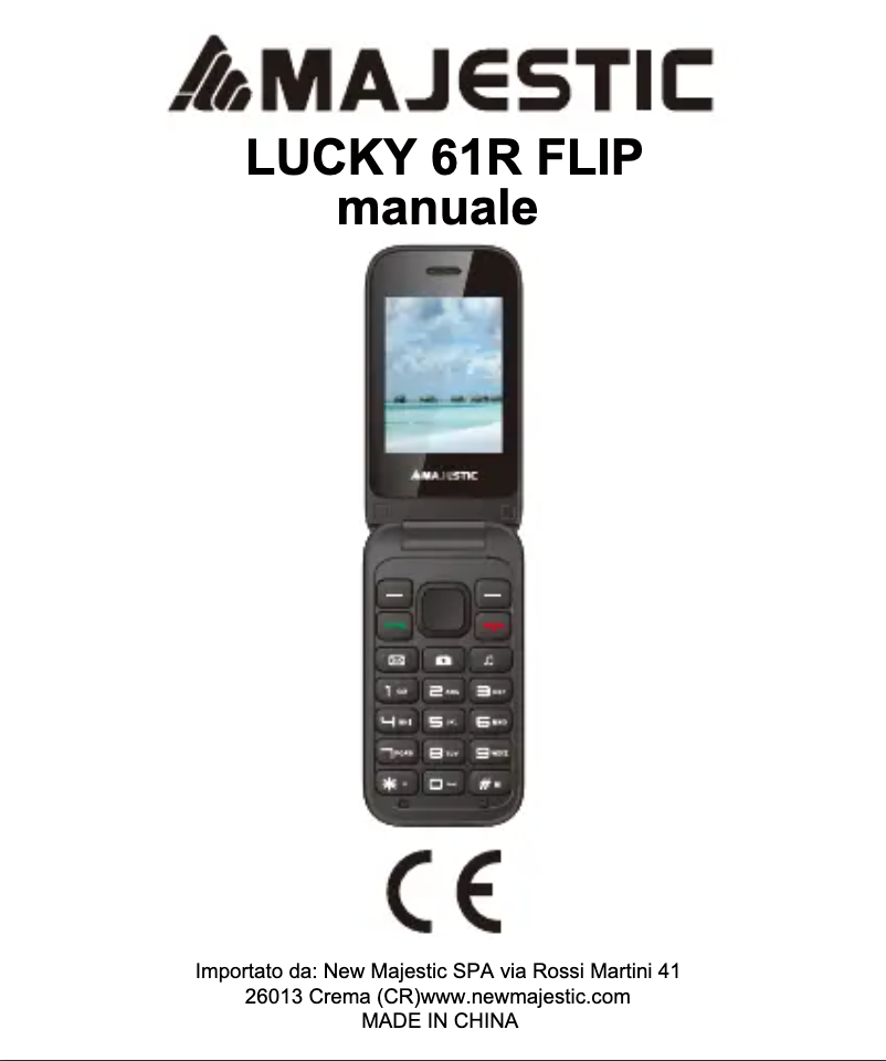 Imagen de la primera página del manual del dispositivo Lucky 61R Flip